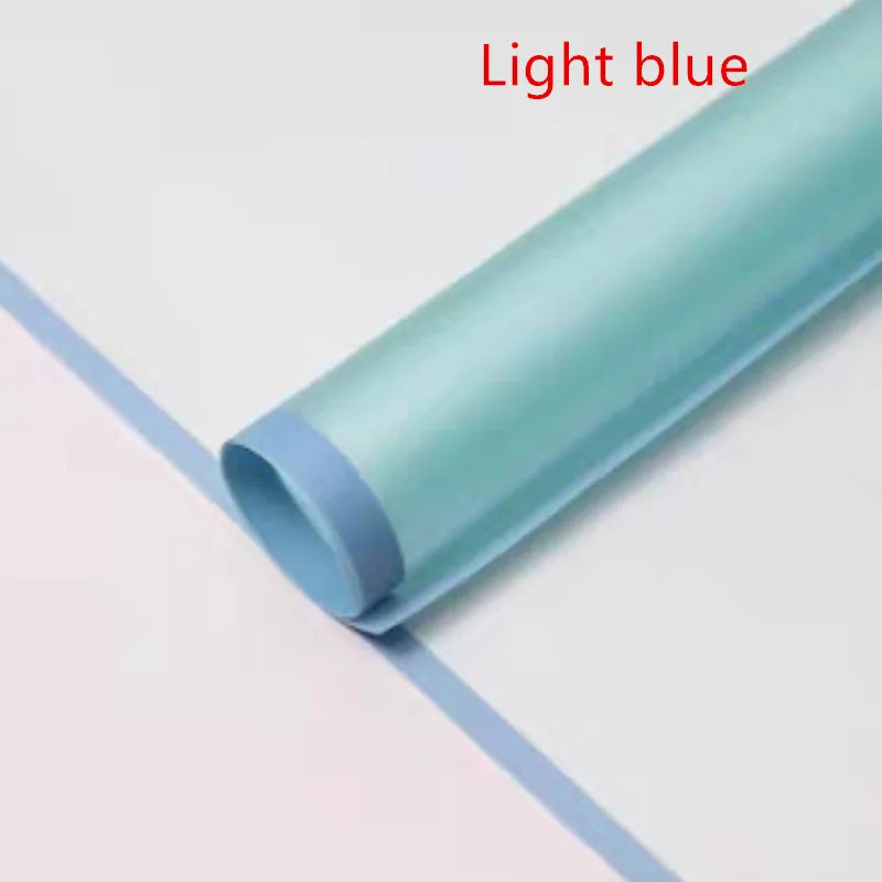 Fog Flower Wrapping Paper 5 Sheets | Korean Style Half Transparent Gift Wrap for Bouq alternate view