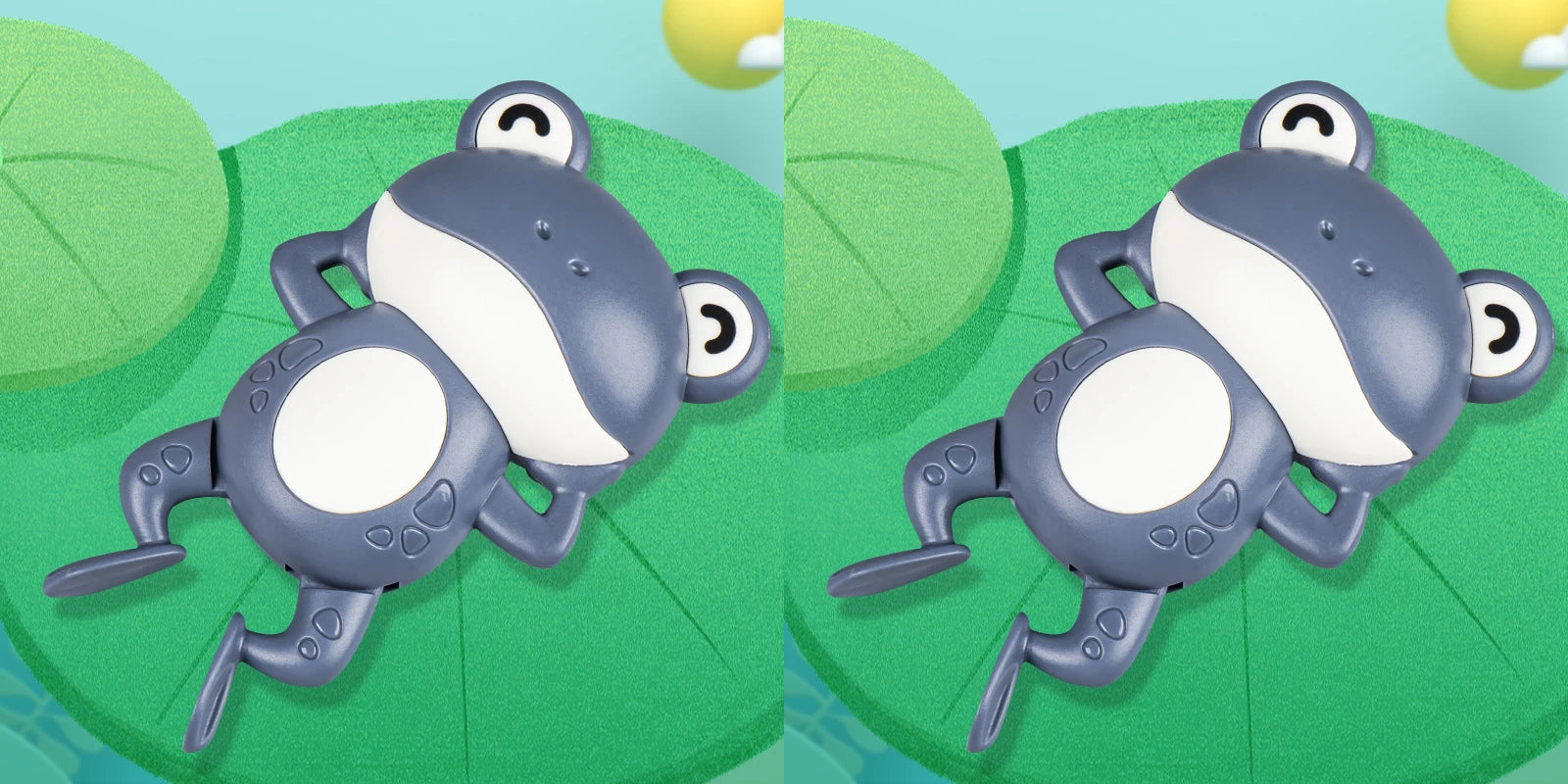 New Bath Toys for Toddlers Chain Clockwork Swim Backstroke Little Frog Baby Bathe C additional angle