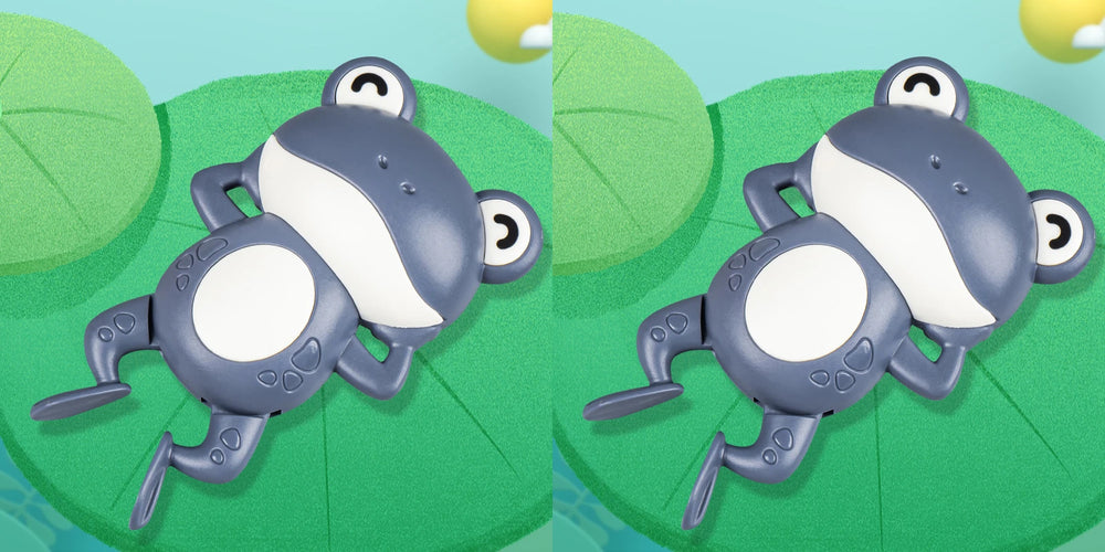 New Bath Toys for Toddlers Chain Clockwork Swim Backstroke Little Frog Baby Bathe C additional angle