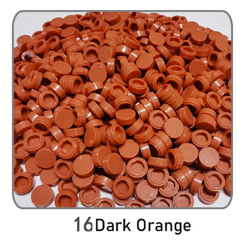 1000Pcs Tile 1x1 Round Building Blocks | 52 Color DIY Educational Creative Toy Set lifestyle view