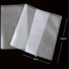 Transparent PVC ID Card Holder | Waterproof Credit Card Protector Pouch close-up view