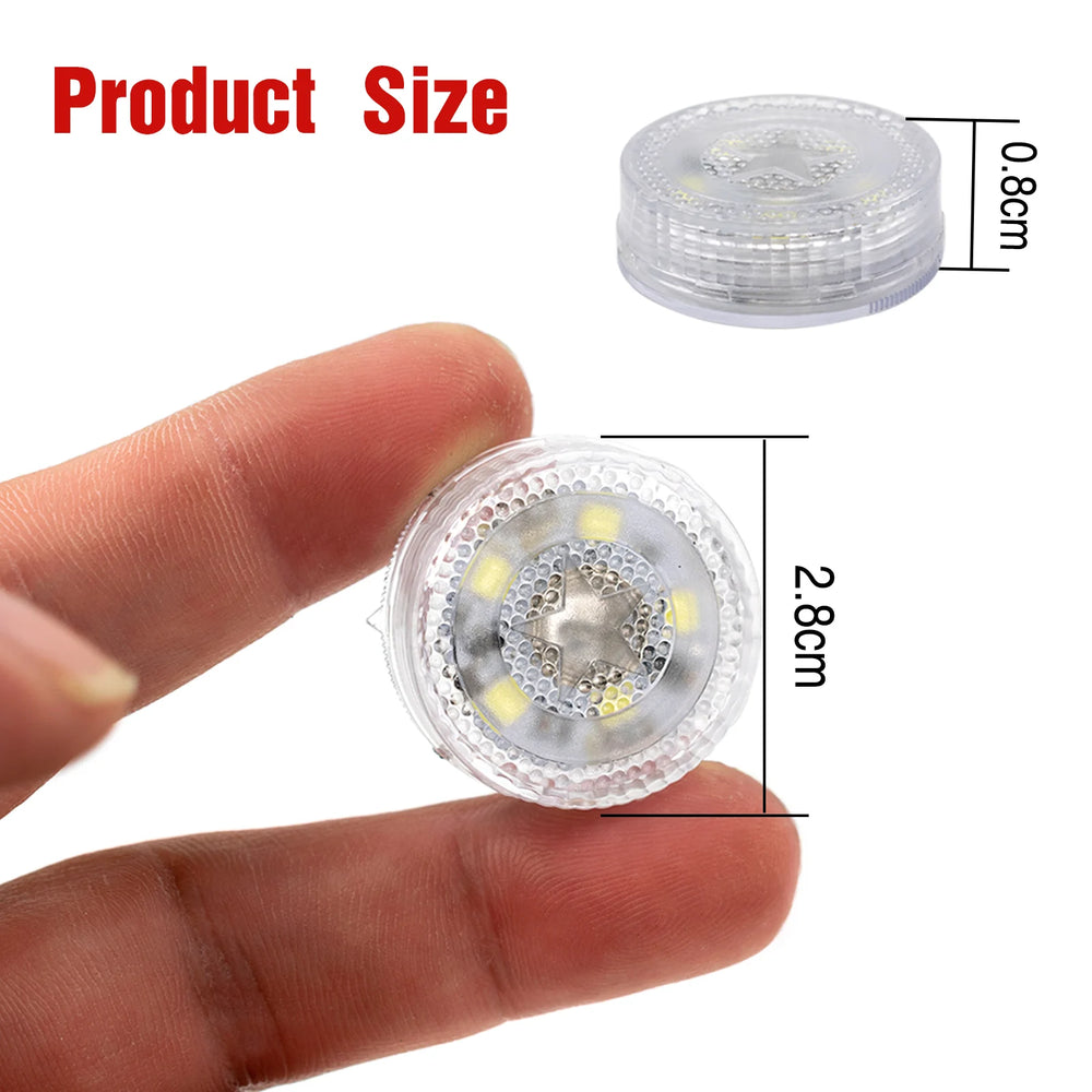 2X LED Touch Light | Portable Car Interior Light and Closet Lamp close-up view