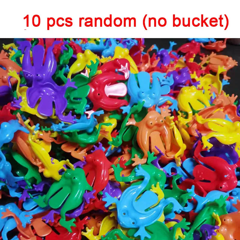 10/20Pcs Jumping Frog Bounce Fidget Toys For Novelty Assorted Stress Reliever Toys For B detail view