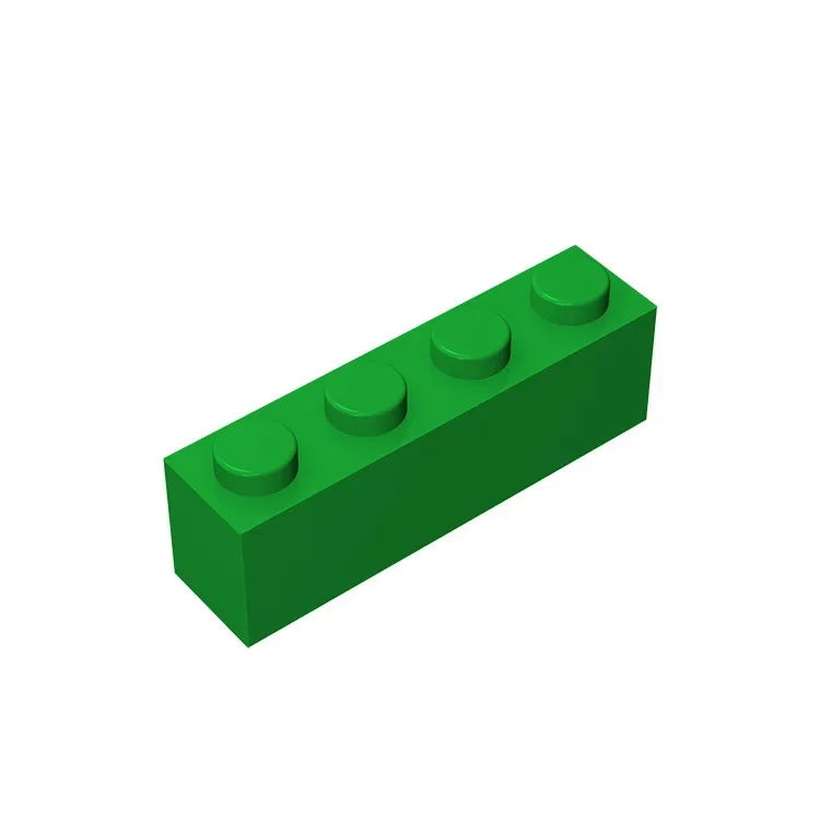 Gobricks GDS-534 Brick 1 x 4 without Bottom Tubes | Compatible Building Block Set close-up view
