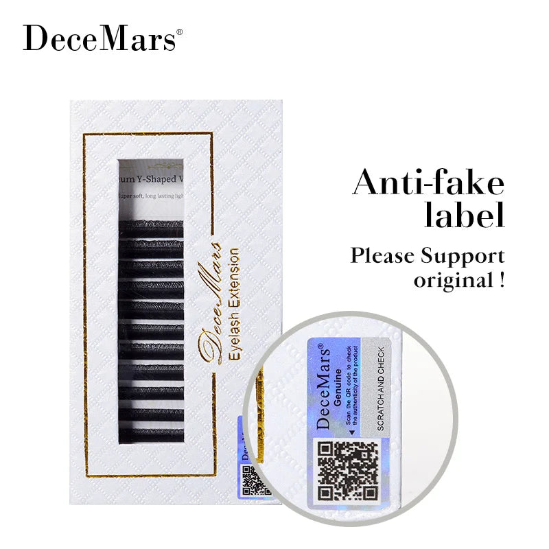 DeceMars YY Eyelash Extension 6mm-18mm Length | DIY Black Lashes alternate view