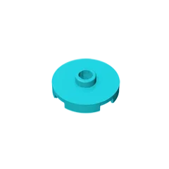 Gobricks GDS-1041 Tile Round 2x2 with Open Stud | Compatible Building Block for DIY additional angle