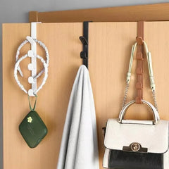 Behind the Door Coat Hook Hanger Storage Rack close-up view