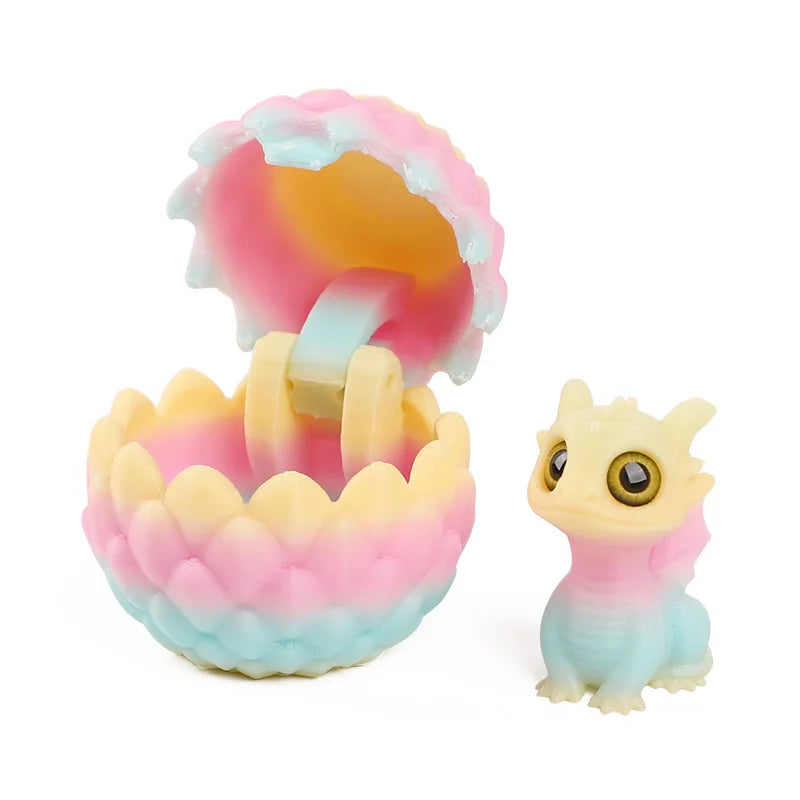Cute 3D Printed Dragon Eggs with Mini Dragon Surprise Toys for Kids Birthdays Party F lifestyle view