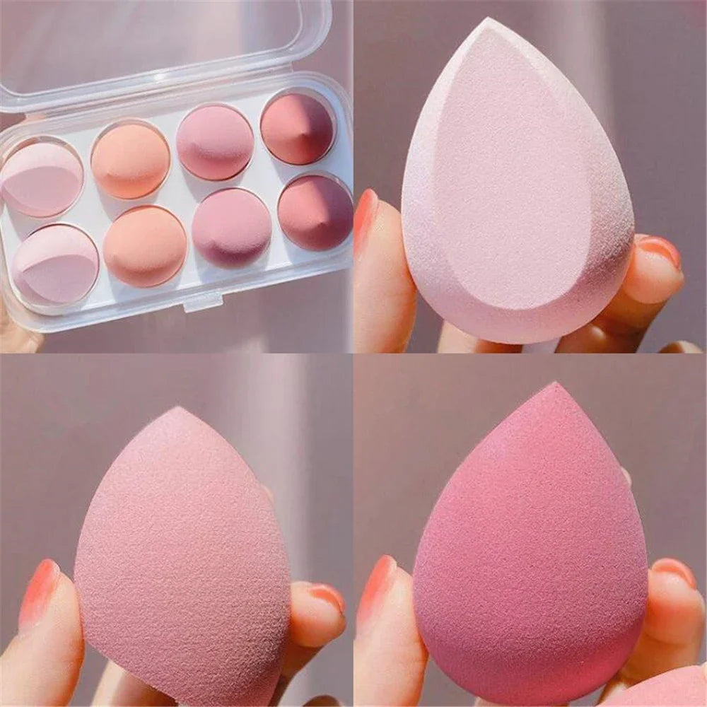 4/8pcs Makeup Sponge Blender Set | Soft Latex Foundation Blending Sponges detail view