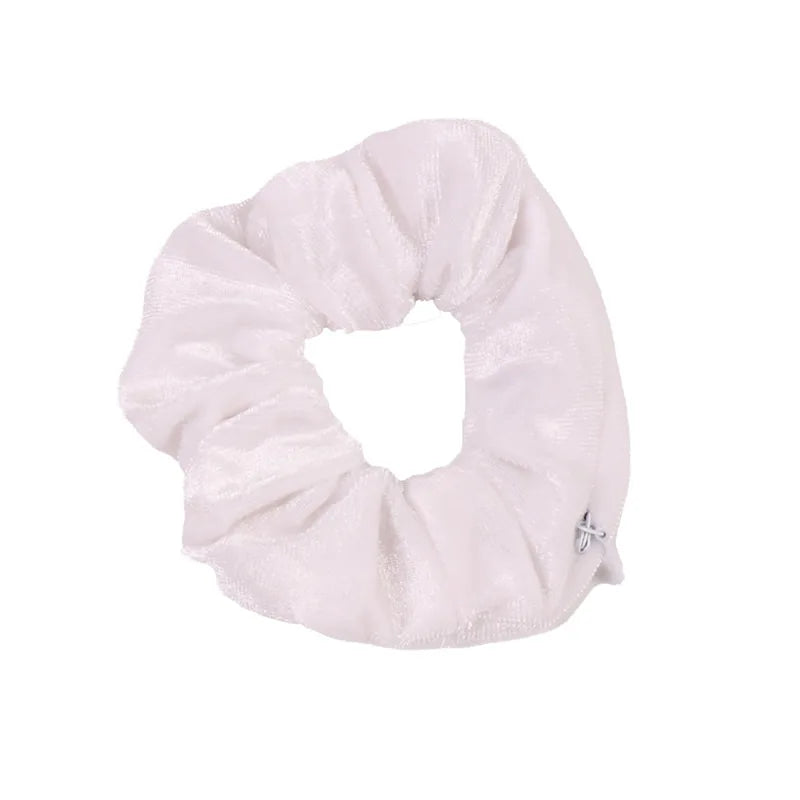 Portable ⁣Sight Secret Hair Tie Hidden Safe Storage Case Hair Scrunchie With Zipper Hi close-up view