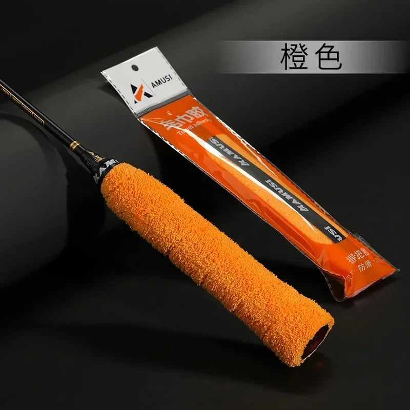 Badminton Racket Long Hair Microfiber Towel Tape Sweat Absorbing Anti-slip Thick Towe lifestyle view