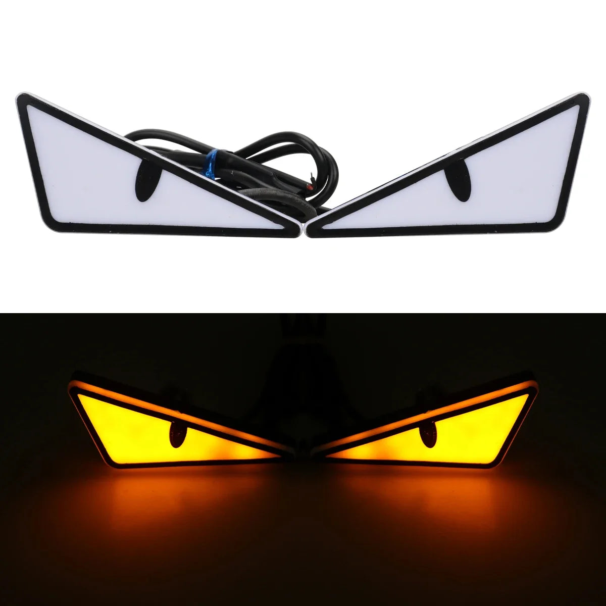 2PCS Car Motorcycle LED Devil Eyes Light | 12V Demon Eyes Decoration Lamp additional angle