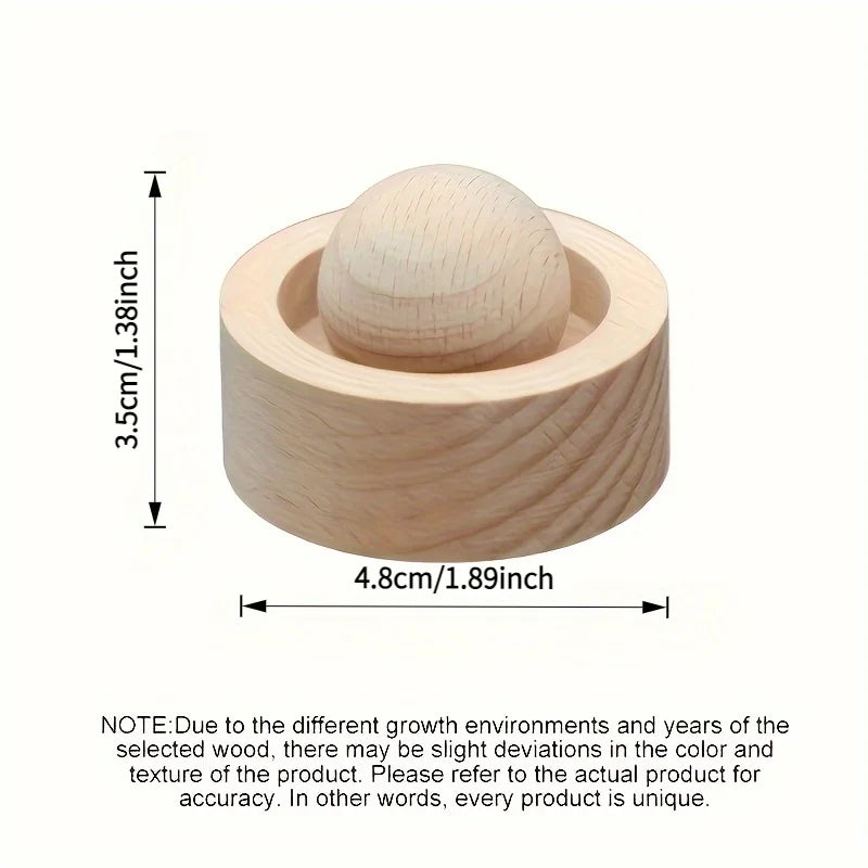 Wooden Essential Oil Diffuser | Spherical Aroma Diffuser for Room Fragrance close-up view