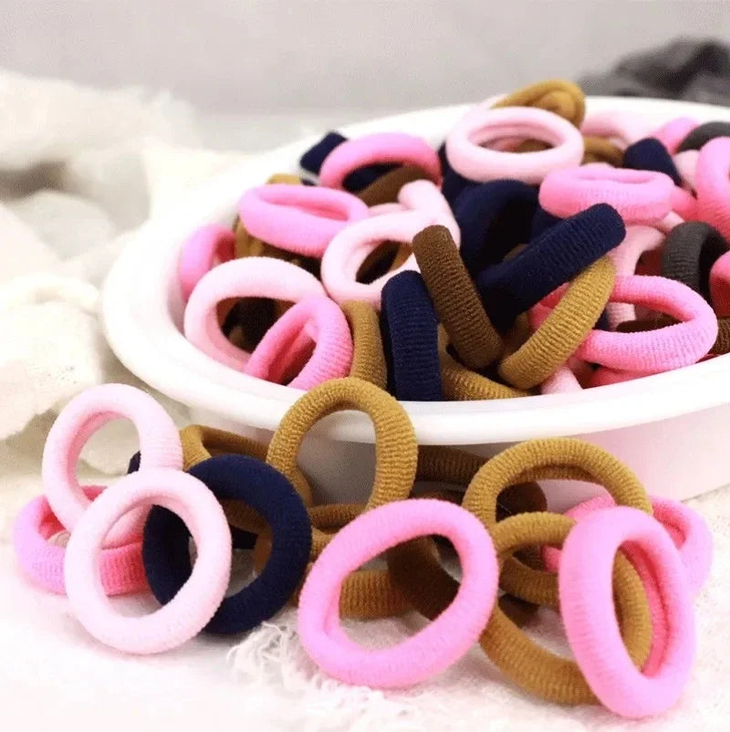 Ponytail Hold Small Hair Tie Rubber Bands Scrunchie Hair lifestyle view