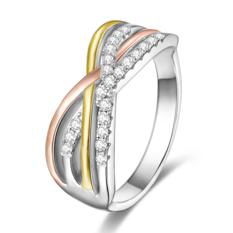 925 Sterling Silver Original Eternal Infinity Love For Mom Rose Gold Plated Heart R additional angle