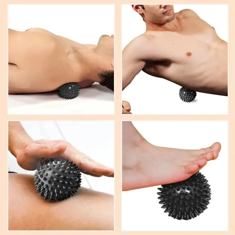 PVC Deep Tissue Massage Ball | Yoga Fascia Release Roller for Muscle Recovery close-up view