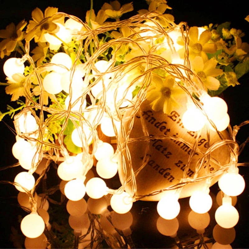 LED String Lights Garland Lights Outdoor Lamp Wedding Garden Fairy Lights additional angle