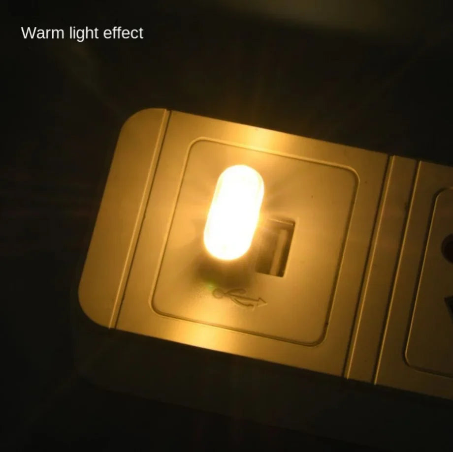 Mini USB LED Car Atmosphere Lamp close-up view