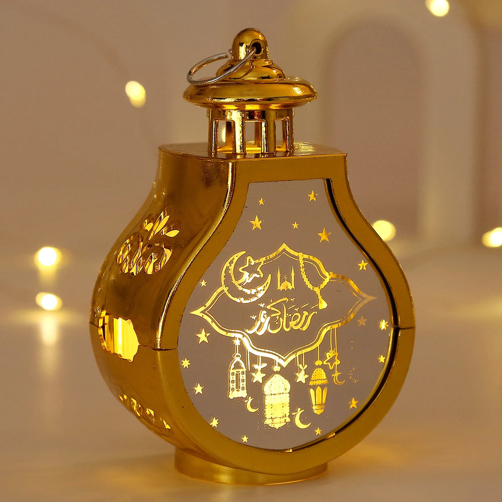 LED Star Moon Candlestick Light | Ramadan Decoration with Castle Wind Lamp alternate view