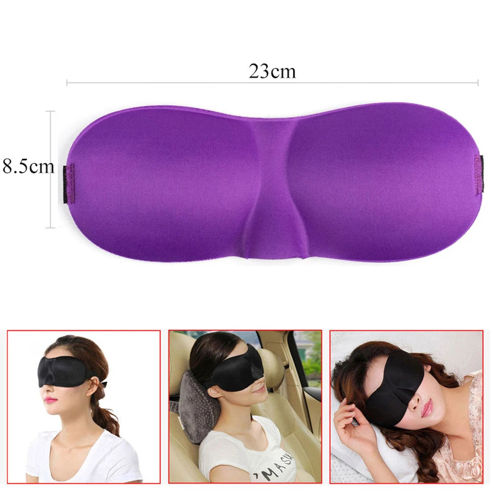 3D Breathable Sleeping Eye Mask | Light Blocking Sleep Aid for Travel and Home additional angle