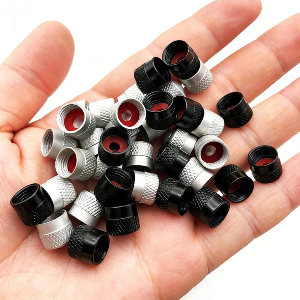 4PCS Tire Valve Stem Caps, Corrosion Resistant Universal Covers lifestyle view