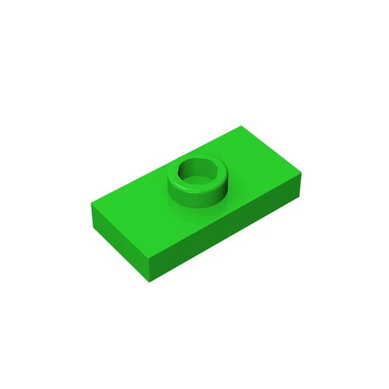 Gobricks PLATE 1X2 W. 1 KNOB | Modified Building Block Compatible with Lego 15573 close-up view
