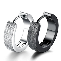 Hip-Hop Jewelry 925 Silver Earrings Tide Black Male Ear Clips Female Single Earrings alternate view