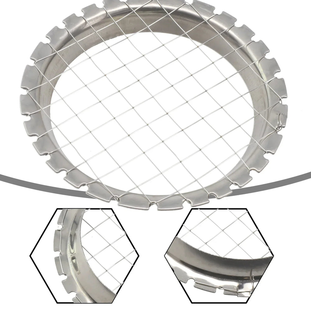 Stainless Steel Round Grid Egg Slicer | Multi-Function Fruit and Vegetable Chopper