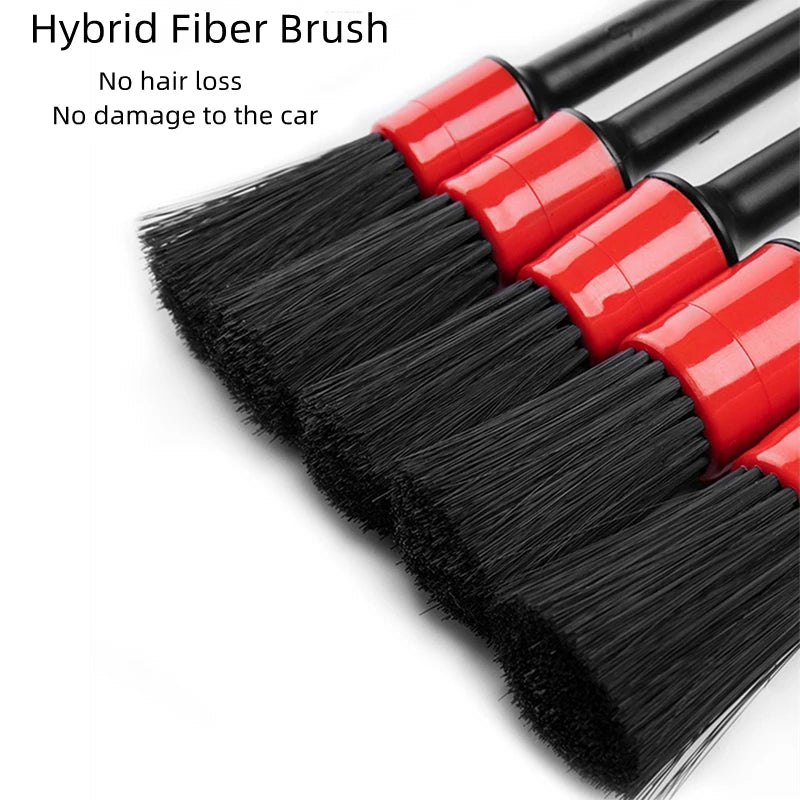Car Detail Brush Set Wheel Air Vent Cleaning Brush detail view