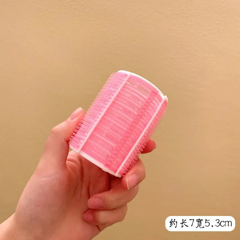 Self-Adhesive Hair Rollers for Curls | Heatless Lazy Hair Curling Tool close-up view