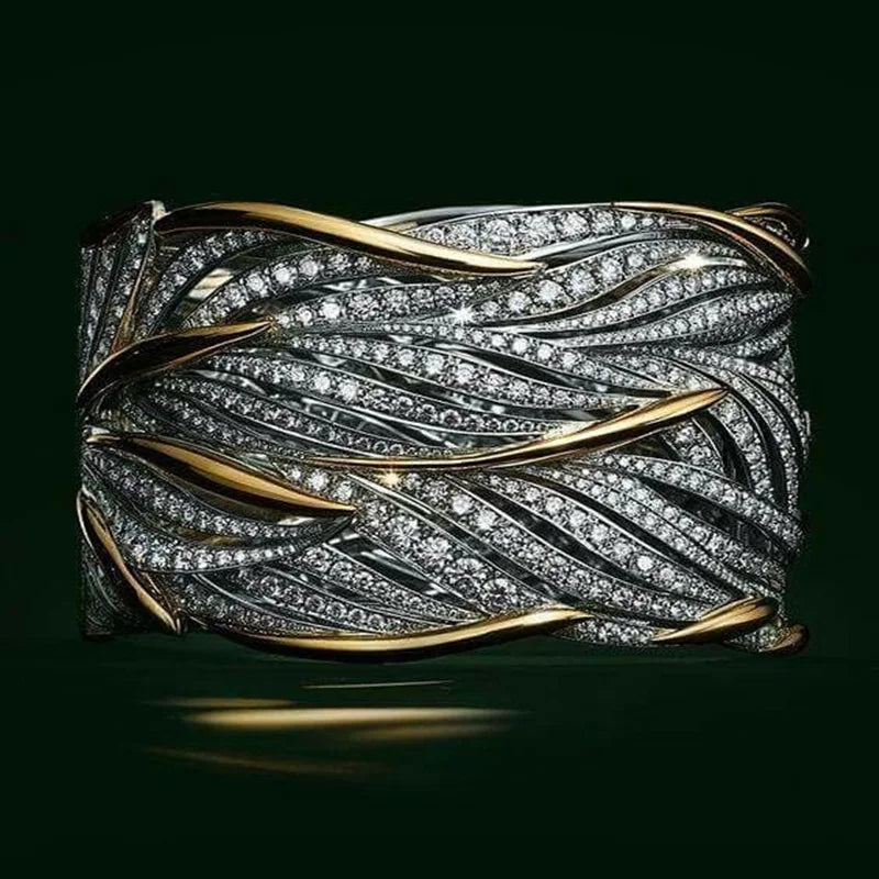 New 925 Sterling Silver Ring Inlaid Crystal Zircon Ring For Woman Charm Jewelry Gift lifestyle view
