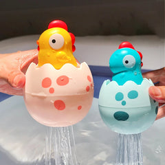Baby bath Toys Small Yellow Duck Rain Spray Eggs Baby Children Bathroom Water Play Shower Boys and G
