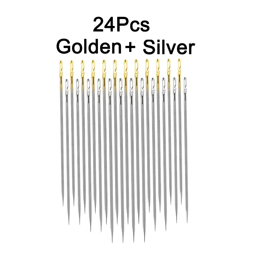 Blind Needle Elderly Needle-side Hole Hand Sewing Needles Household Sewing Needless T alternate view