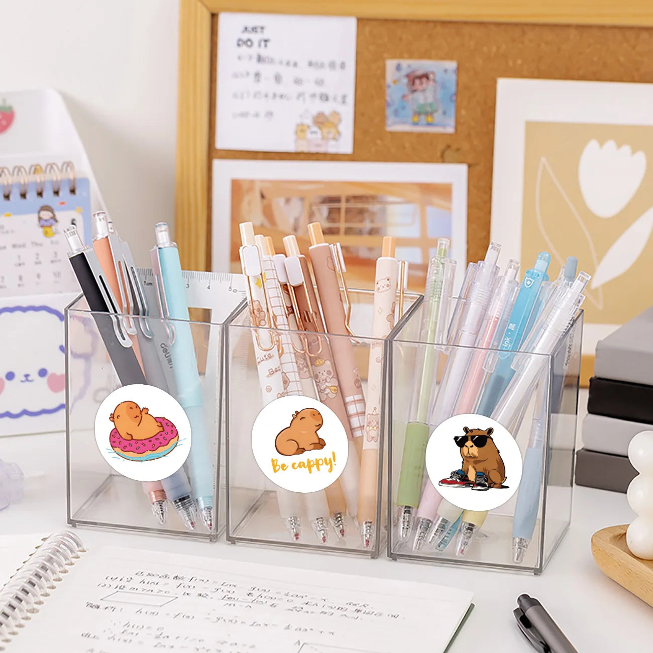 Cute Plump Capybara Cartoon Stickers | 100-500pcs Kawaii Animal Sticker Set for DIY additional angle