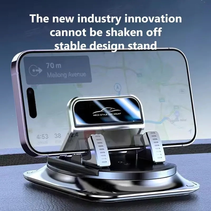 Car Phone Mount Silicone Dashboard Holder 360-Degree Rotation Navigation detail view