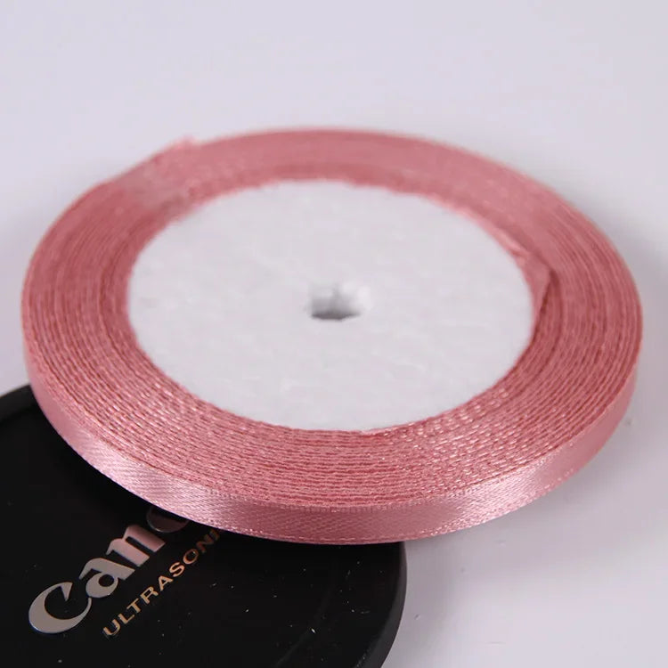 22 Meters/Roll 6mm Silk Satin Ribbons Christmas Halloween Birthday Party Gift Wrapp additional angle