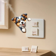 Cute Puppy Stickers for Room Decor | Removable Wall Decals alternate view