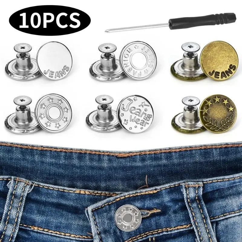 10Pcs/pack Jeans Buttons