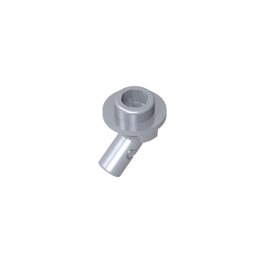 Gobricks GDS-2192 Bar, Angled with Stud on End | Compatible with Lego 65578 Technical lifestyle view