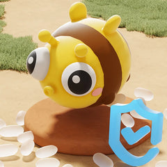Cartoon Animal Squishy Toy | Pop Eye Stress Relief Fidget close-up view