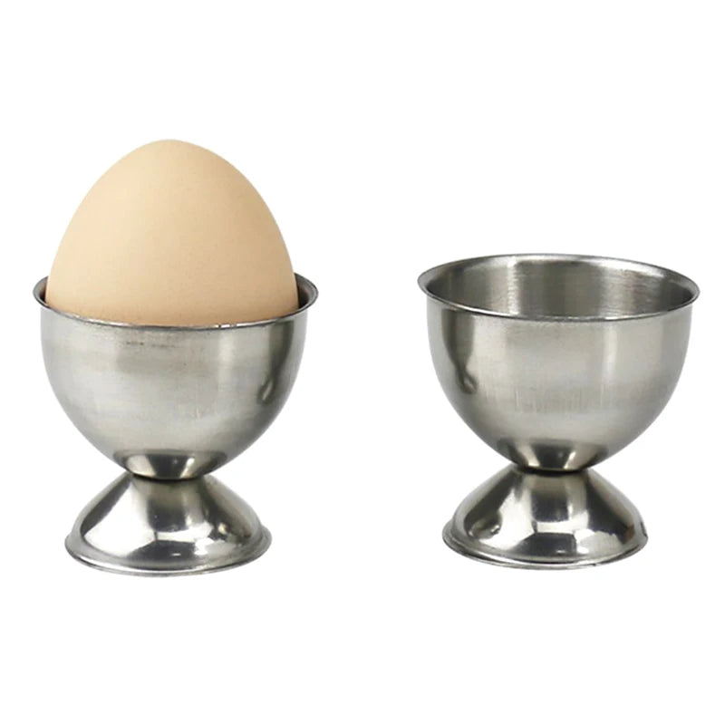 Stainless Steel Egg Cup Holder | Soft Boiled Egg Rack for Breakfast lifestyle view