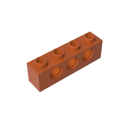 Gobricks GDS-625 Technical Brick 1x4 3-Hole | Compatible with Lego 3701 lifestyle view