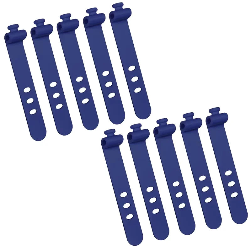 5/10pcs Cable Organizer Clip Strap Silicone Strap Line Storge Holder Cable Wire Wrap alternate view