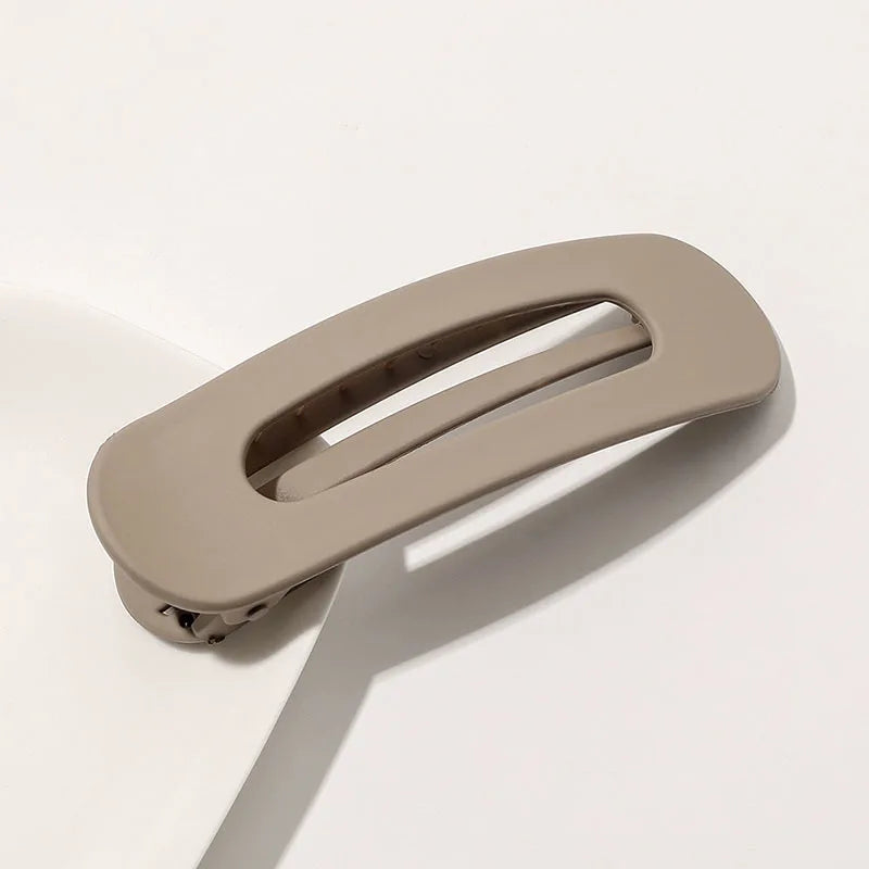 Korean Frosted Large Hair Clips For Women Girl Hair Accesories Fashion Color Solid Acryl detail view