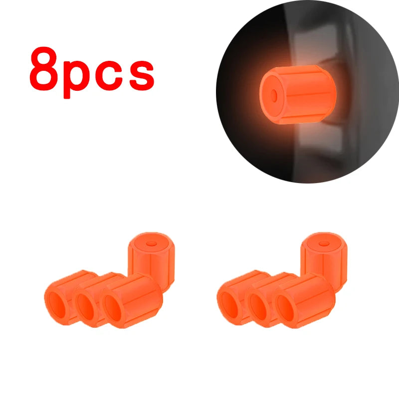 Luminous Tire Valve Caps Car Motorcycle 4/8/20 Pcs detail view