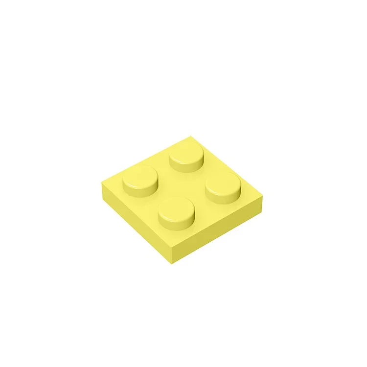 Gobricks Plate 2 x 2 Building Block | Compatible with Lego 3022 detail view
