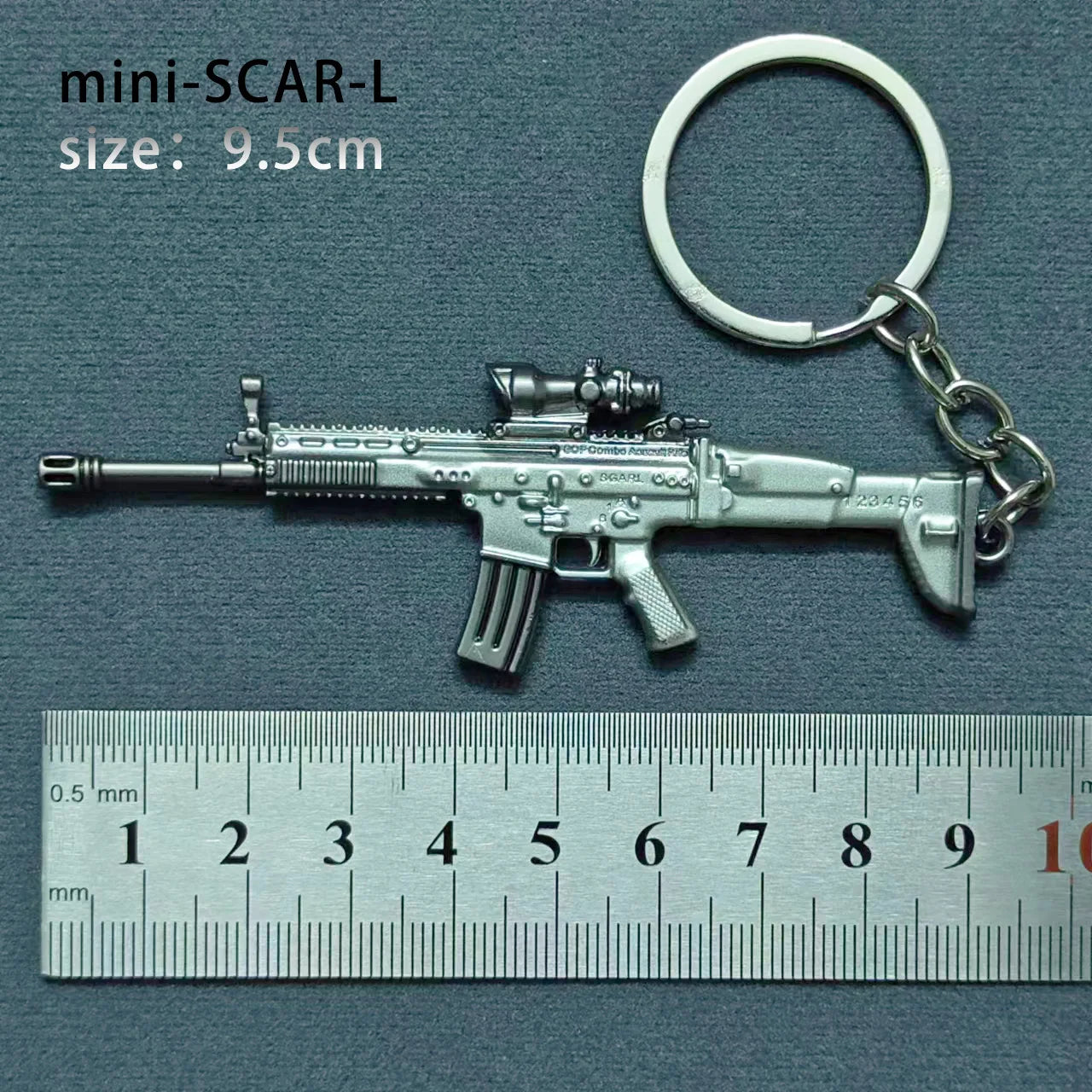 Mini Keychain Pendant Peace Elite 98k Alloy Gun Model PUBG Battlefield Boy Toy Handsome detail view