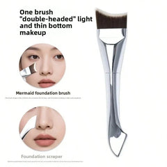 Upgraded Crescent Design Foundation Makeup Brush Ultra-thin Smooth Application Liquid alternate view
