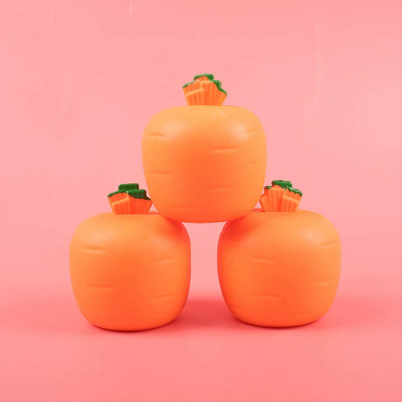 Squishy Carrot Rabbit Squeeze Telescopic Toys | Stress Relief Pinch Music Toy for Kid lifestyle view