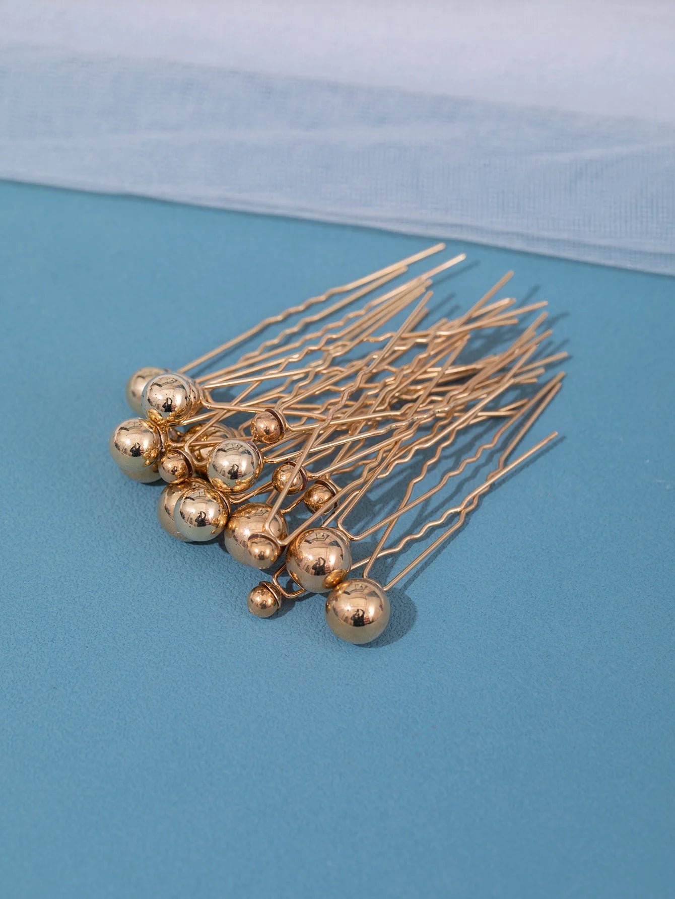 18Pcs Wedding Faux Pearl Hair Pins Bridal Hair Pearls U-Shaped Bobby Pins Golden Hairpins Hair Bridal Hair Accessories